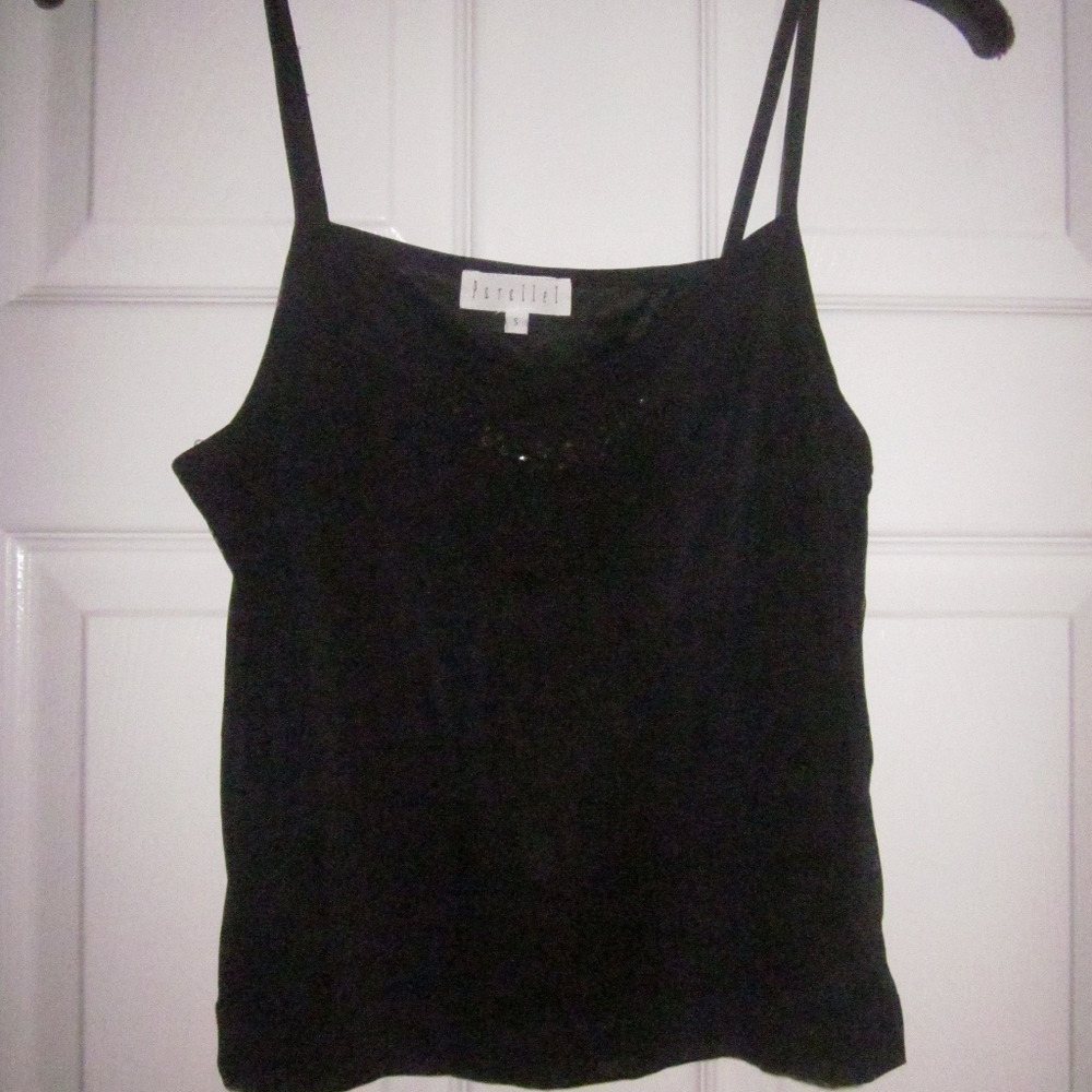 Parallel Rhinestone Camisole Tank